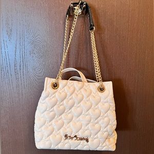 Betsey Johnson Faux Leather Crossbody Bag with Adjustable Chain